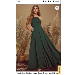 Lulus Green Maxi Dress